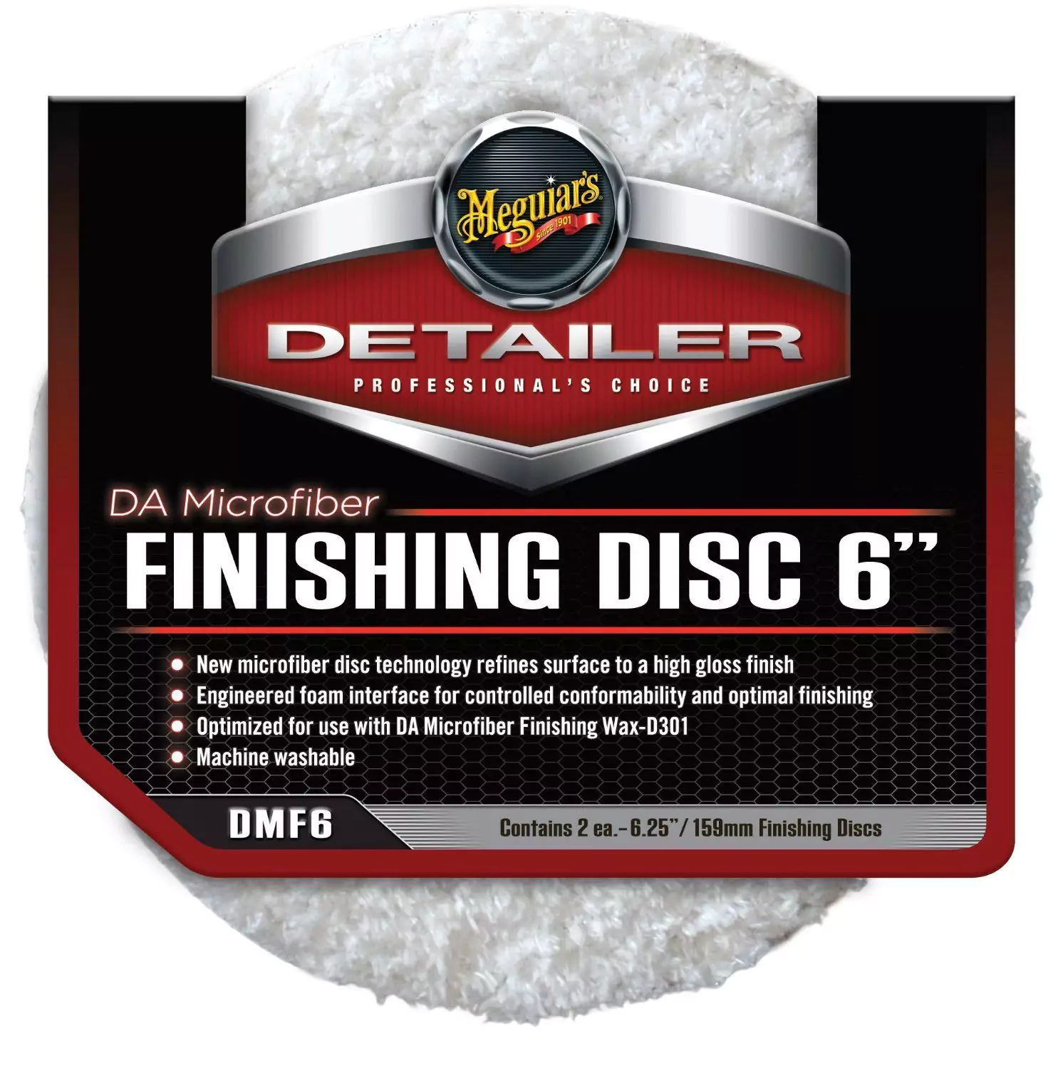 Burete Microfibra Meguiars Finishing Disc 150 mm - 2 buc
