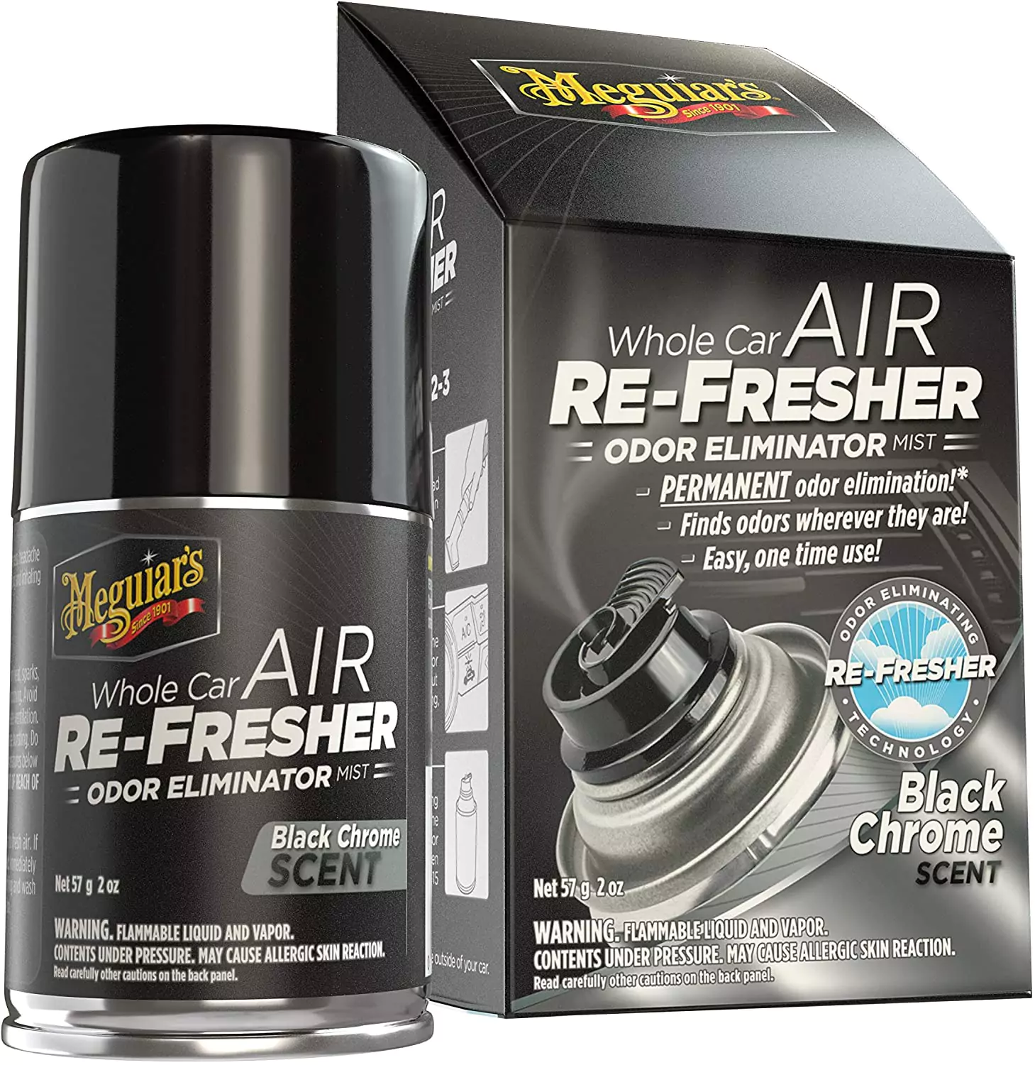 Solutie Curatare AC Whole Car Air Re-Fresher Black Chrome