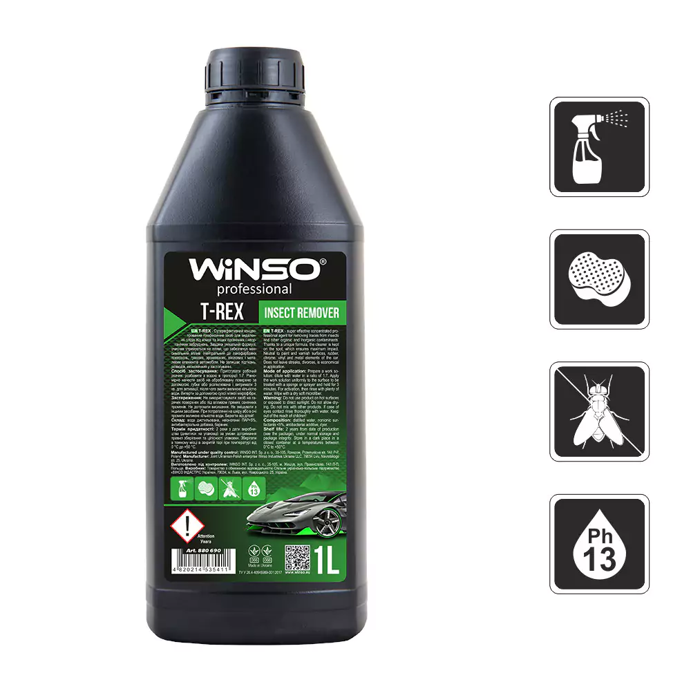 Solutie curatare insecte Winso Prof. T-REX Insect Remover 1L