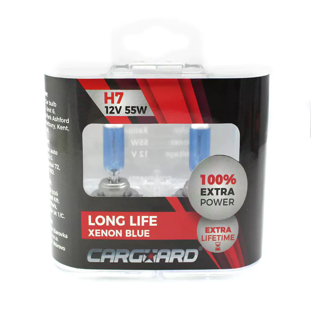 Set 2 becuri MTR Plus 50 H7 12V 55W Alb Xenon