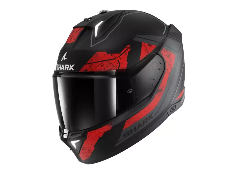 Casca integrala Shark Negru/Gri/Rosu Mat S