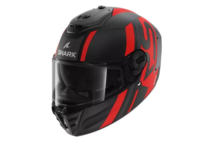 Casca integrala Shark Negru/Rosu/Carbon Mat XXL