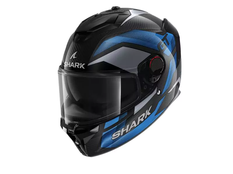 Casca integrala Shark Negru/Albastru/Argintiu Carbon XL