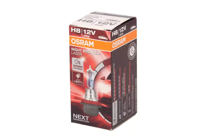 Bec H8 Osram Night Breaker Laser 12V 35W +150% Lumina